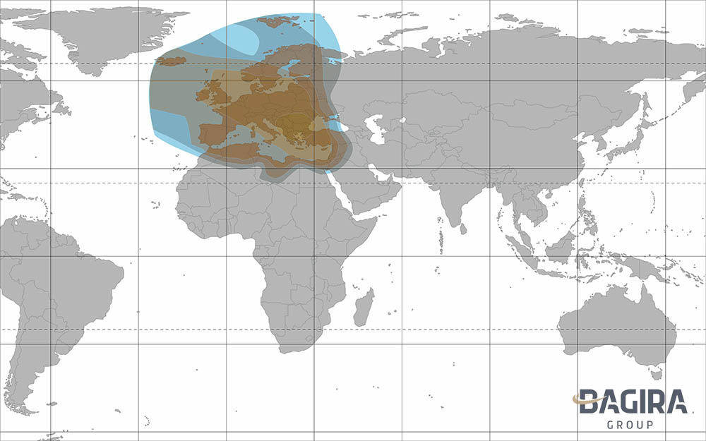 Azerspace coverage Ku-band