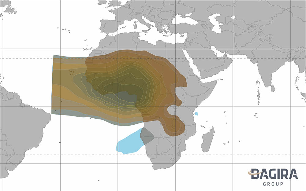 Azerspace coverage Ku-band