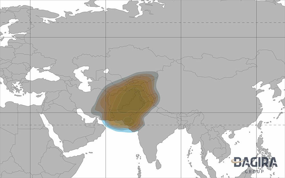 Azerspace coverage Ku-band