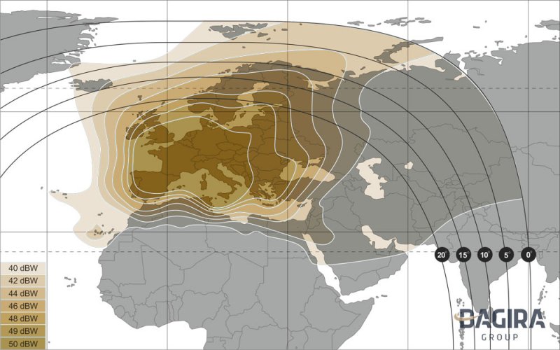 Ku-band Widebeam Downlink Coverage